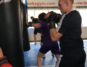Kickboxtraining vrouwenselectie (VR 1 en jong) op 31-04-2018